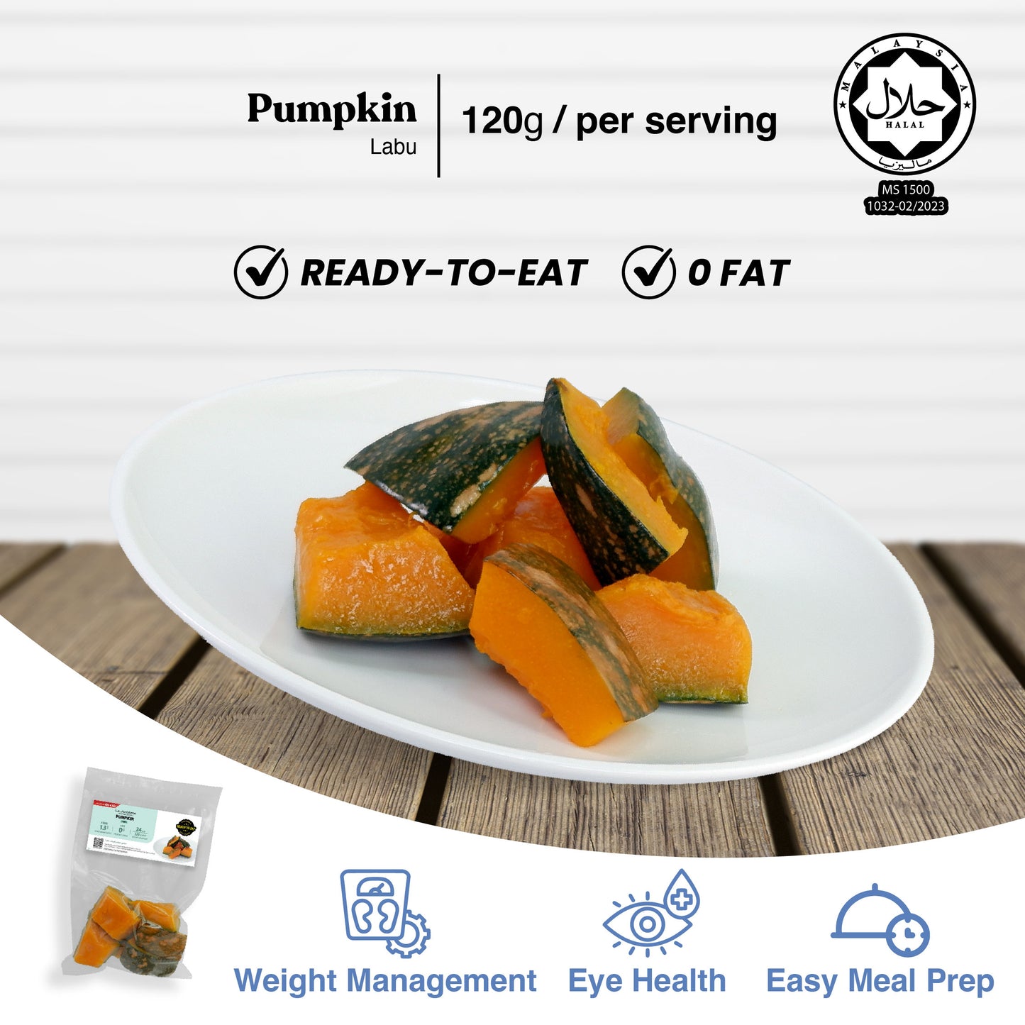 Daily Greens Pack (120gm Each, RM6.50 Per Packet)