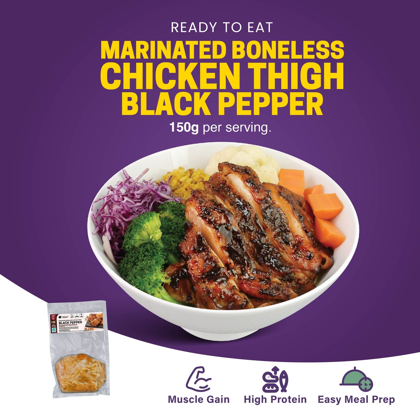 Muscle Gain 8 bundles (RM18.50 Per Meal)