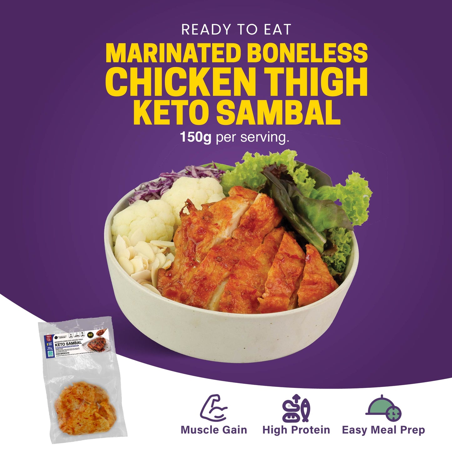 Muscle Gain 8 bundles (RM18.50 Per Meal)