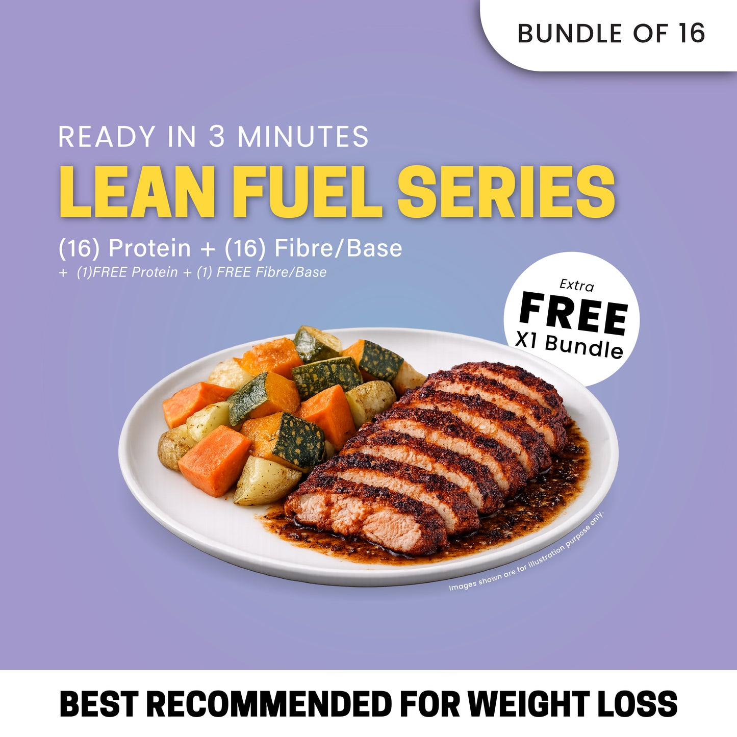 Lean Fuel 16 bundles Free 1 Meal (RM17.40 Per Meal)