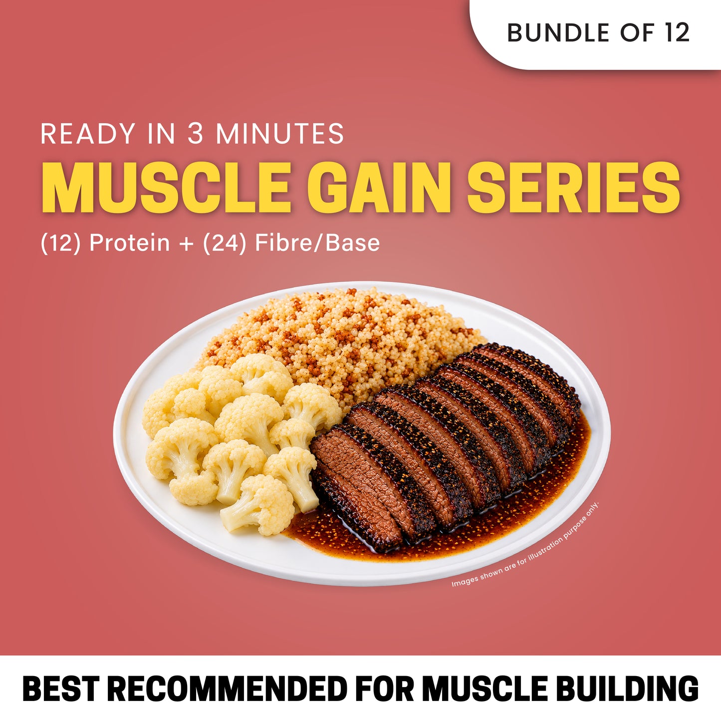 Muscle Gain 12 bundles (RM19.00 Per Meal)