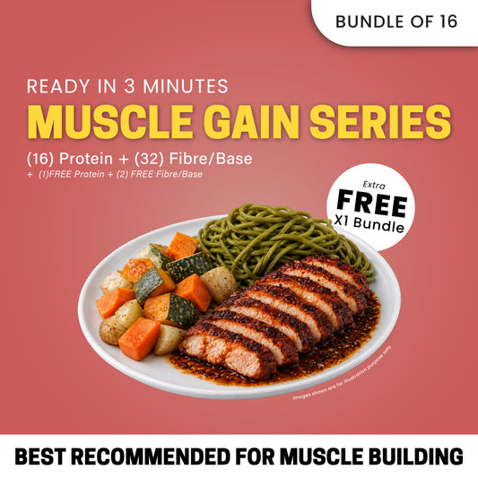 Muscle Gain 16 bundles Free 1 Meal (RM18.65 Per Meal)