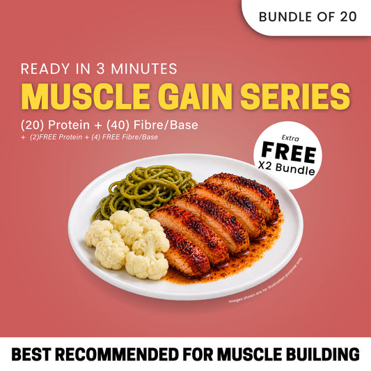 Muscle Gain 20 bundles Free 2 Meal (RM17.90 Per Meal)