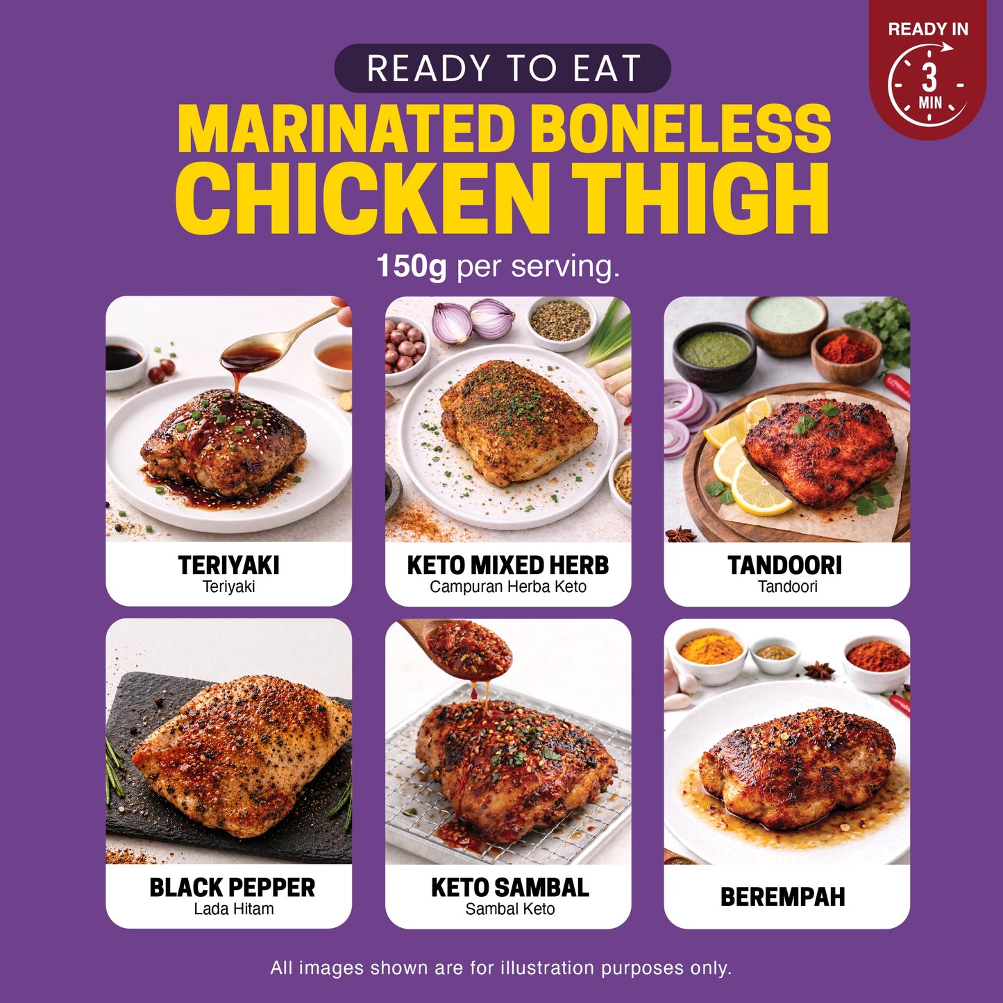 Muscle Gain 8 bundles (RM18.50 Per Meal)