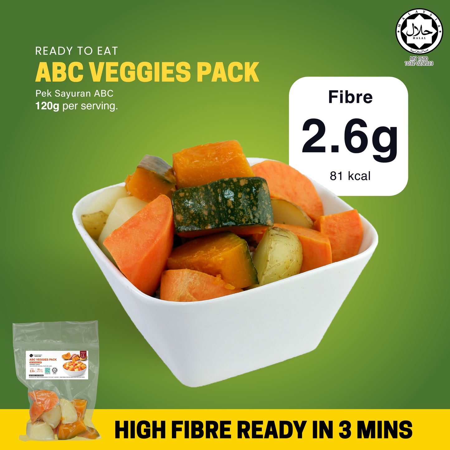 Essentials Pack (120gm Each, RM6.00 Per Packet)
